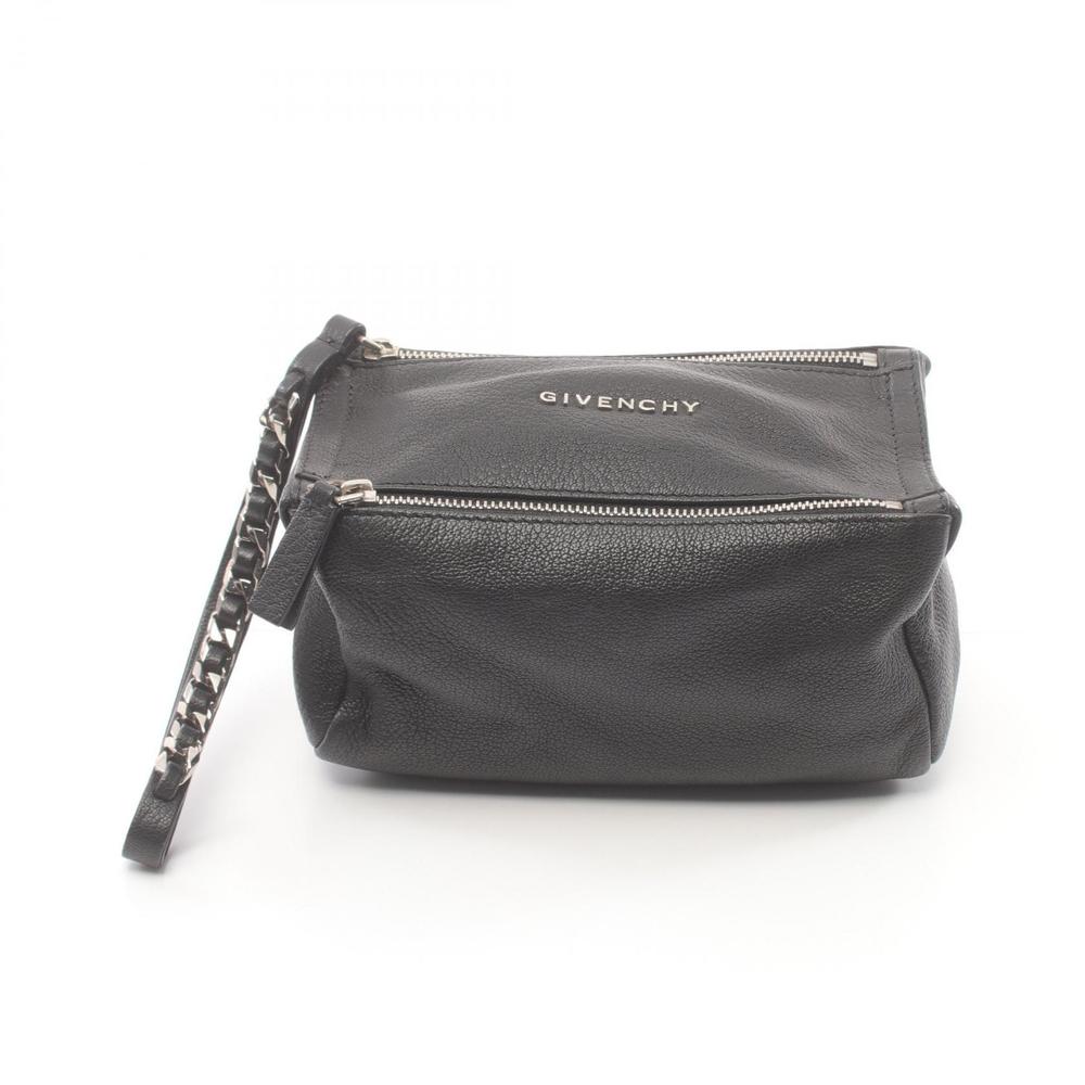 Givenchy Leather Pandora Bag Pouch Black View 2
